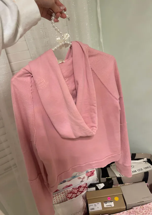 Loveshackfancy Pink Hoodie - Image 4
