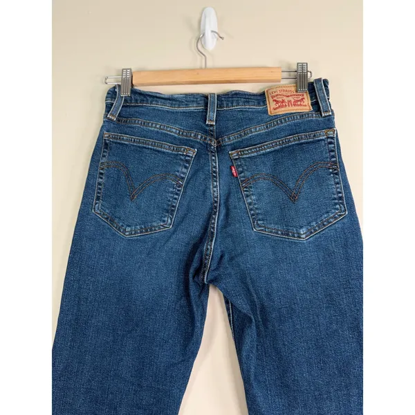 Levis‎ Wedgie Straight High Rise Blue Jeans 34964-0207 Size 29x28 - Image 5