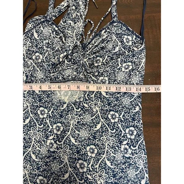 Free People Hula Tank Top Floral Blue Size Large - Image 8
