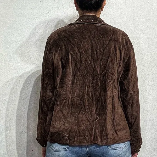 Don't Mess With Texas Brown Vintage Western Jacket Sz XL - Image 9
