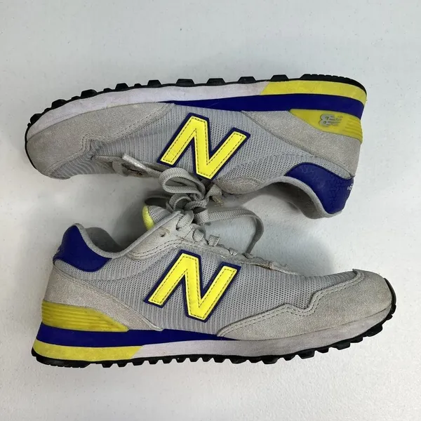 New Balance Size‎ 8 515 Sneakers Shoes Gray Suede Mesh Running WL515AAC Retro - Image 3
