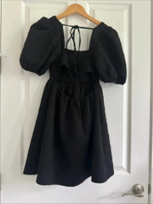 Altar’d State Puff-Sleeve Square Neck Dress - Image 4