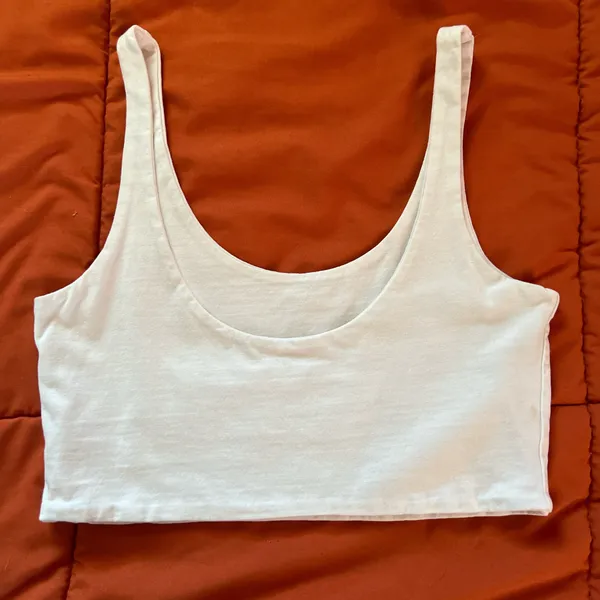 White Crop Top Cotton On Tank - Image 2