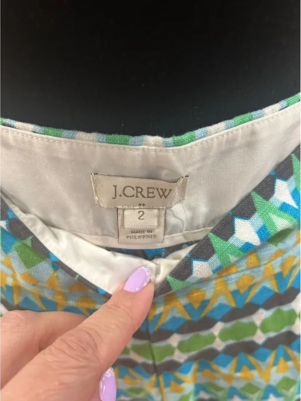 J.Crew Women's Size 2 Patterned Shorts - Image 3