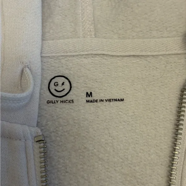 Gilly Hicks Off-White Zip-Up Jacket - Image 3
