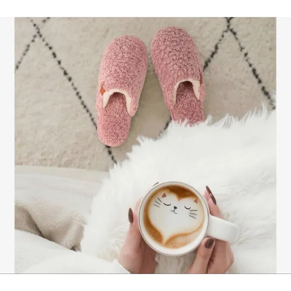 NEW EverFoams Fuzzy Slip-on Slippers Warm Cozy Soft Lightweight Memory Foam 7/8 - Image 9