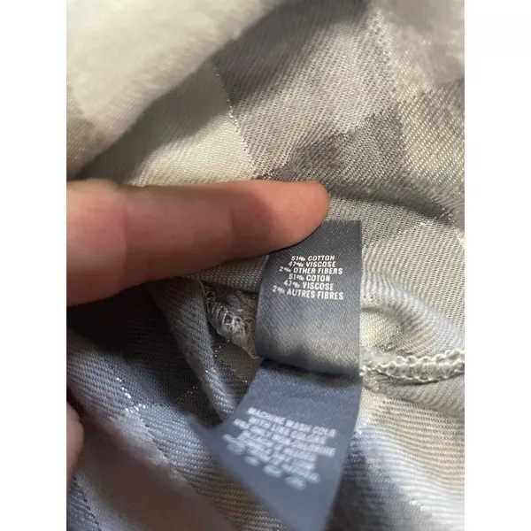 ‎aerie grey plaid collar shirt medium - Image 8