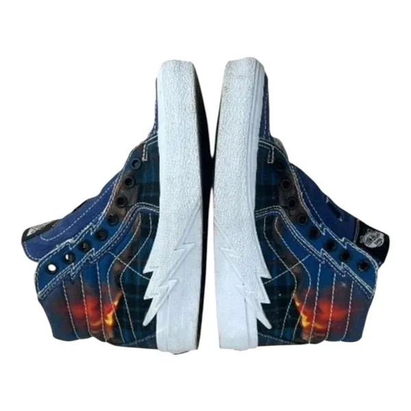 Vans Sk8-Hi Bolt Racing Blue White Lightning Bolt Women Sneakers Size 5 Men 3.5 - Image 5