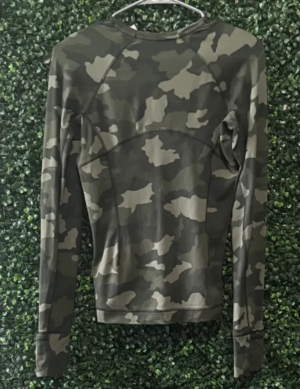 Lululemon Its Rulu Run Long Sleeve Shirt in Heritage 365 Camo Medium Olive Multi - Image 7