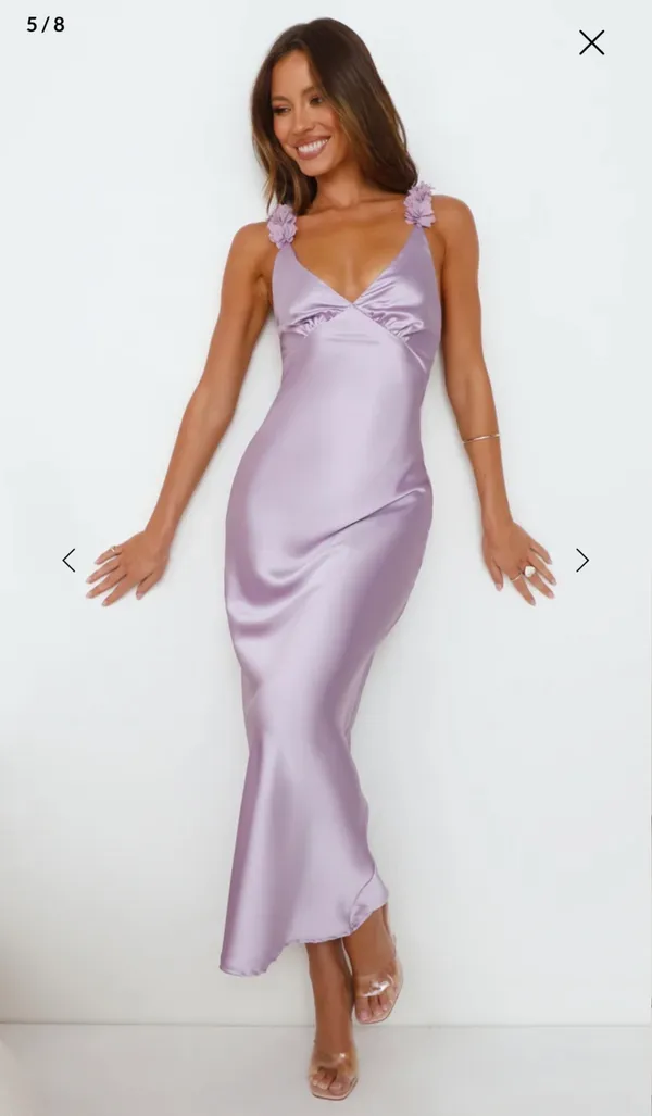 Parties In Spring Hello Molly Satin Maxi Dress - Image 6