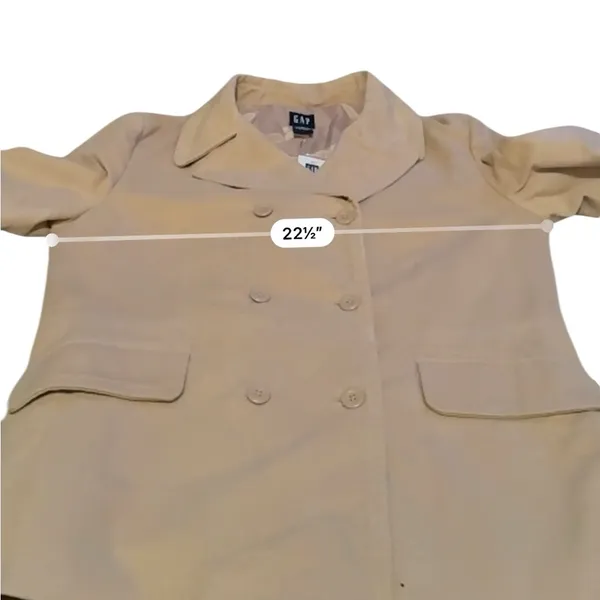Gap Y2K Double Breasted Jacket Tan Corduroy Size‎ L NEW Deadstock - Image 4