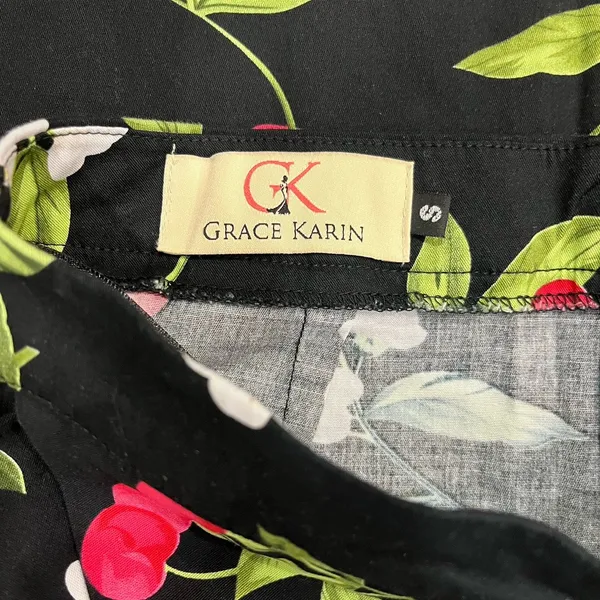 Grace Karin Retro Rockabilly Pinup Cherry Pencil Skirt Size Small - Image 4