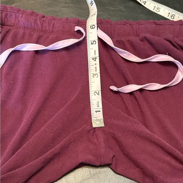 Victoria's Secret Burgundy Pajama Set size XS - Image 10