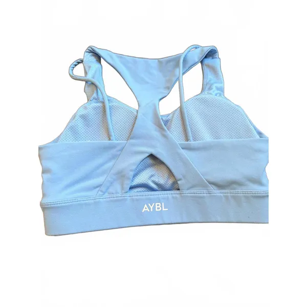 AYBL Women's Light Blue Sports Bra Activewear Top - Image 4