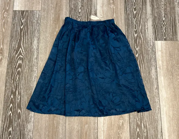 Forever 21 NWT! Sz XS Gorgeous Teal Blue Floral Layered Skirt - Image 5
