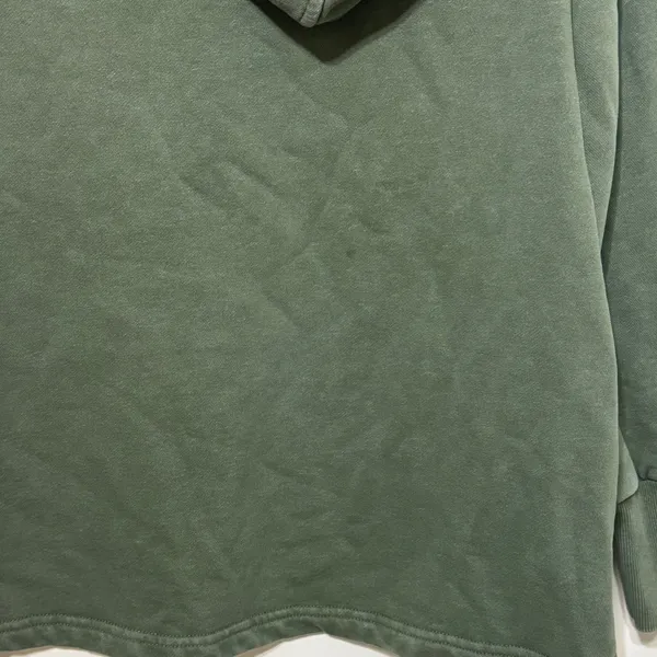Anthropologie Daily Practice Green Hoodie Size Medium Pullover Twist-Collar - Image 8
