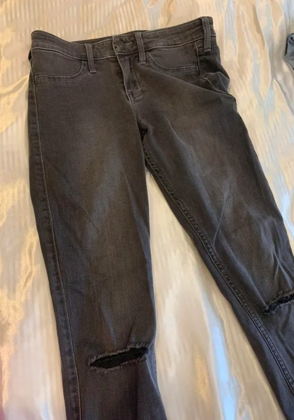 Hollister Black Ripped Jeans - Image 2