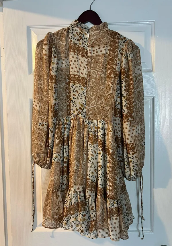 Fortunate One Brown Multicolor Dress - Image 2