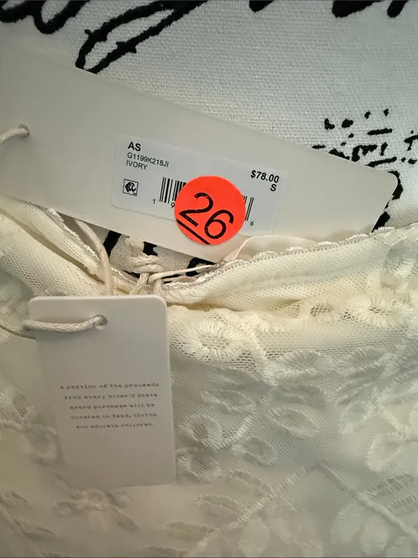 Altar'd State Ivory Embroidered Maxi Skirt - Image 4
