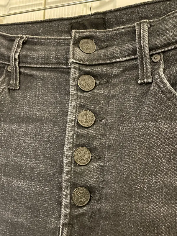 MOTHER The Pixie Swooner Ankle Fray Skinny Jeans WOMENS SZ 29 Thunder Road - Image 5