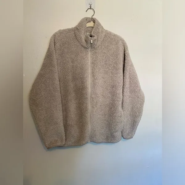 Victoria’s Secret Jacket Pink Gorpcore Cozycore‎ Sherpa Zip-Up Deep Pile Teddy M - Image 2