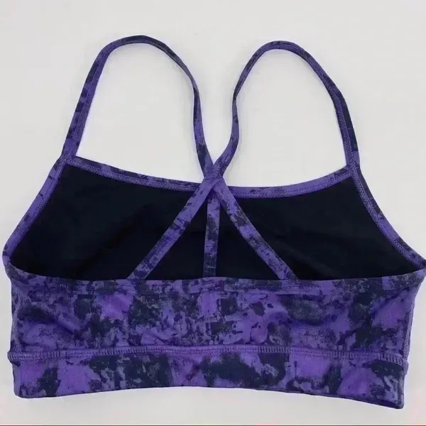 Z By Zella‎ Elite Purple & Black Sports Bra Size XS - Image 4