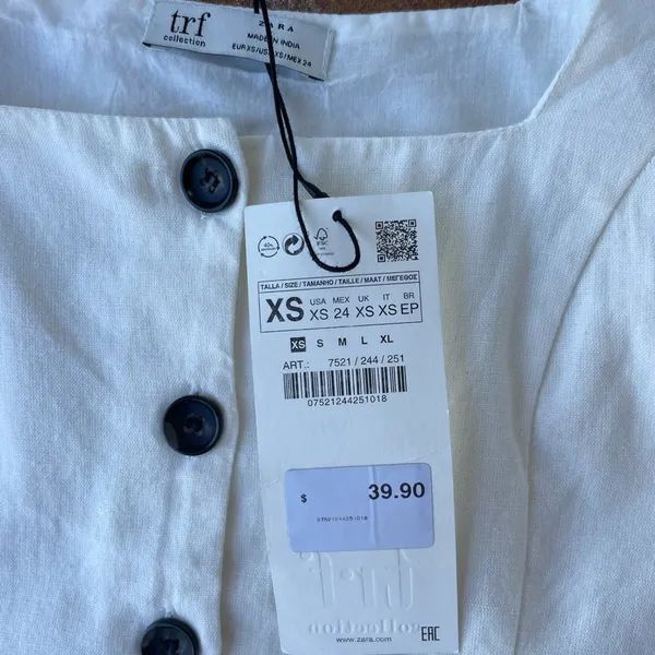 ZARA NWT  cropped blouse - Image 3
