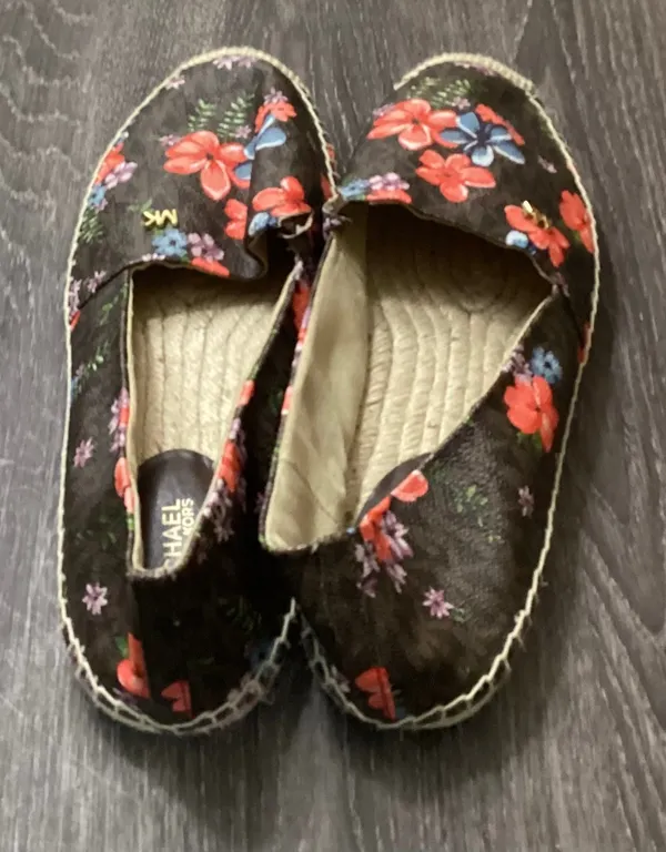 Michael Kors Kendrick Floral Logo Espadrille Flats Size 8.5M - Image 2