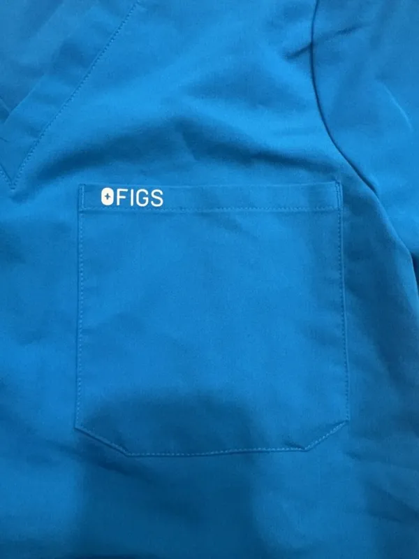 Figs Size Extra Small (XS) V-Neck Scrub Top with Chest Pocket - Image 2