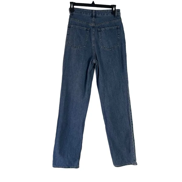 Pacsun Women's Size 26 Baggy Boyfriend Peace Sign High Rise Straight Jeans‎ - Image 5