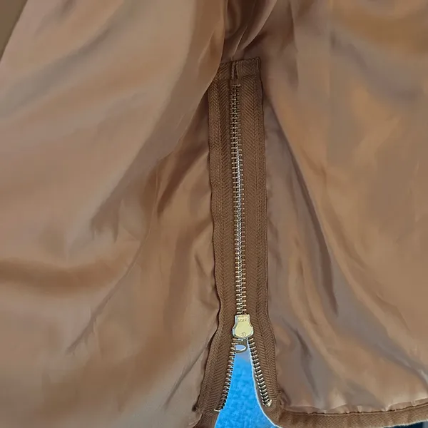 J Crew Zip Up Fleece Coat *IN TAN* - Image 4