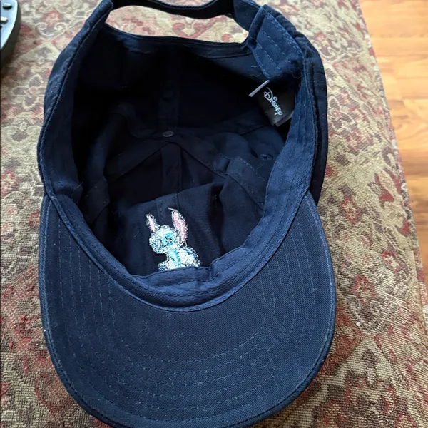 Disney Black Cap with Embroidered stitch Character - Image 3