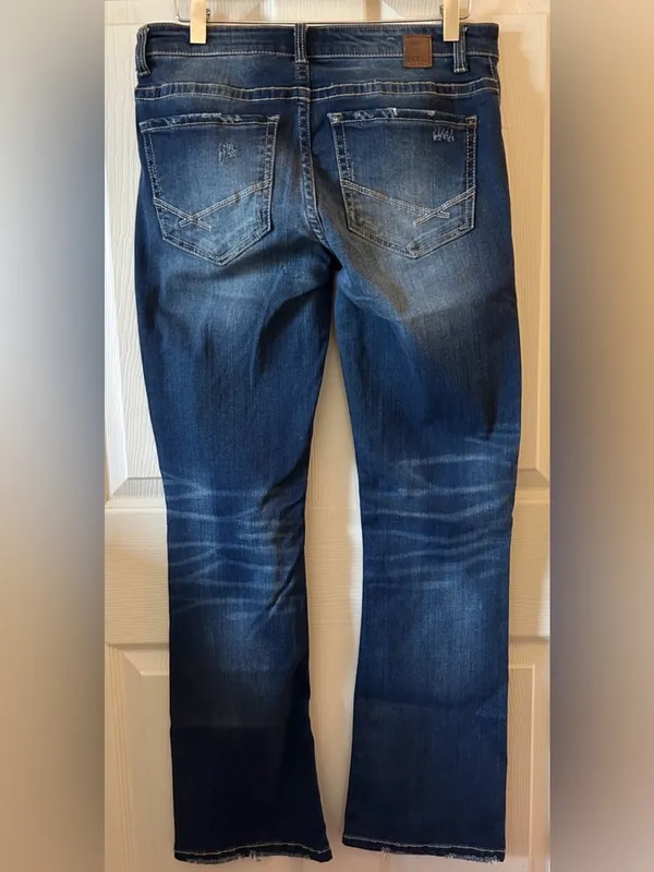 BKE‎ Payton Mid Rise Med/Dark Wash Bootcut Jeans Size 28/31.5” Inseam - Image 7