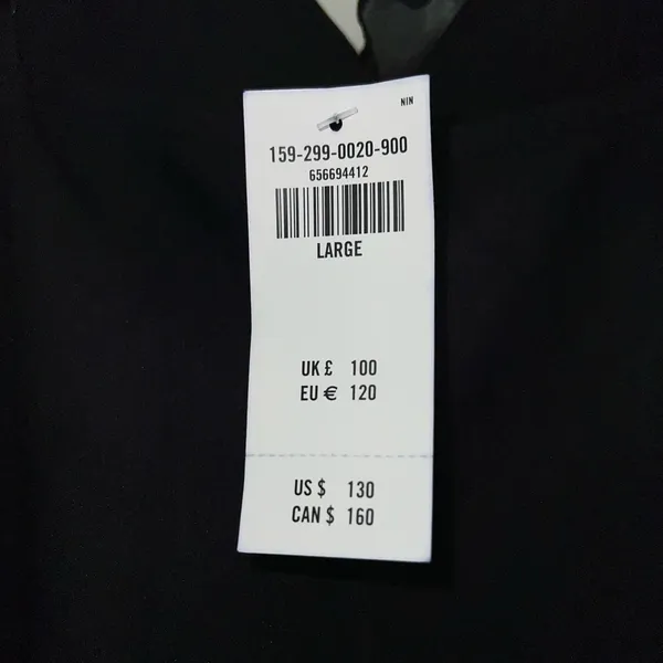 Abercrombie & Fitch Draped Ruffle Maxi Dress in Black Size Large New with tag - Image 12