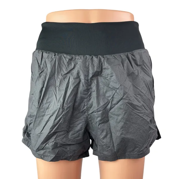 Nike Women's Gray High Waisted Athletic Fitness Workout Running Shorts Size S - Image 2