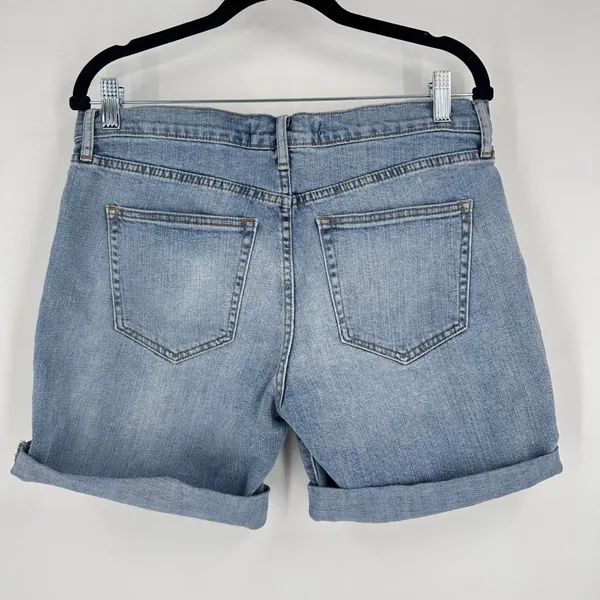 Gap 1969 30" Size‎ 10 Light Wash Denim Bermuda Shorts Cuffed - Image 2