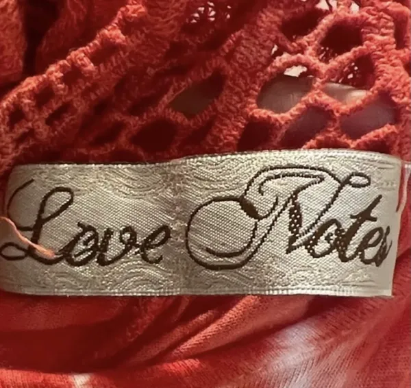 Love Notes Boho Coral Red Tie-Dye Tank Top - Image 9