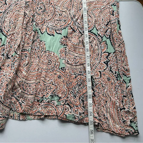 The Limited Strapless Paisley Maxi Dress Flowing Boho Green Orange Women’s XS - Image 8
