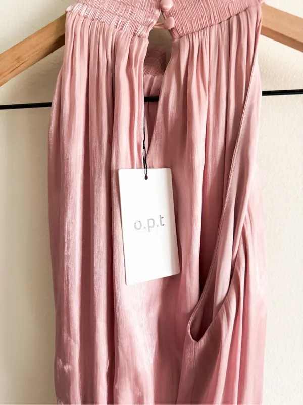 New O.T.P. Caralyn Satin Midi Dress Size S - Image 6
