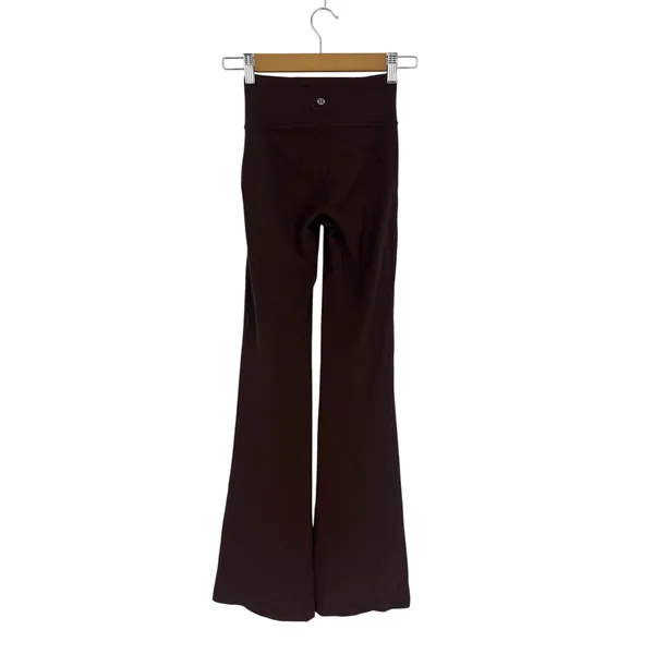 Lululemon Groove Super-High-Rise Flared Pant Espresso Size 0 Nulu - Image 7