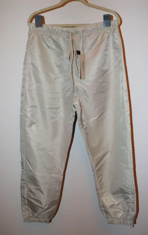 Essentials Gray Nylon Track Pants - Image 3