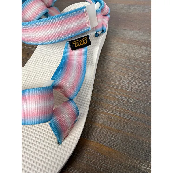 Teva Original Universal Gradient Sandals Pastel Pink Blue Women's Size 6 - Image 9