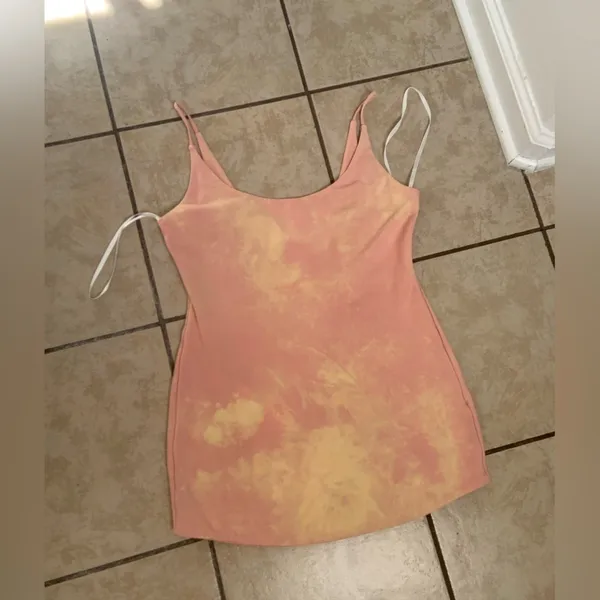 Privacy please blush pink tie dye mini dress size small revolve $88 spring boho - Image 4