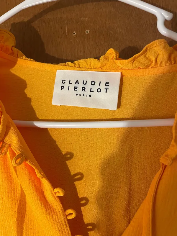 Claudie pierlot orange long sleeve dress - Image 2