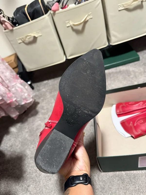 Target Red Cowgirl Boots - Image 3