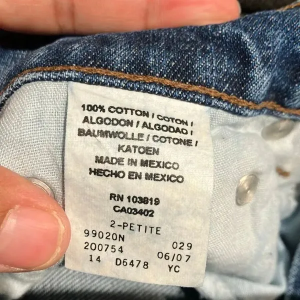 Y2K Harley Davidson 2007 100% cotton Straight Leg 2 Petite NEW #771 - Image 13