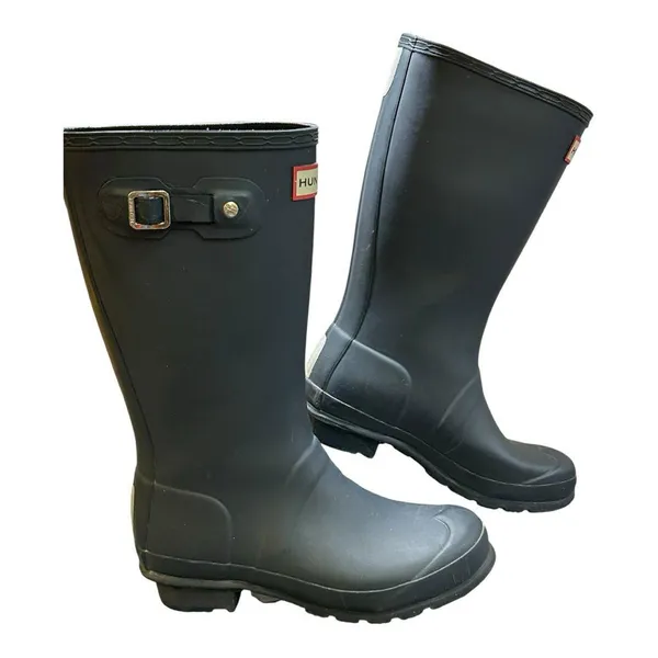 Hunter Classic Black Waterproof Boots size 4 USA - Image 4