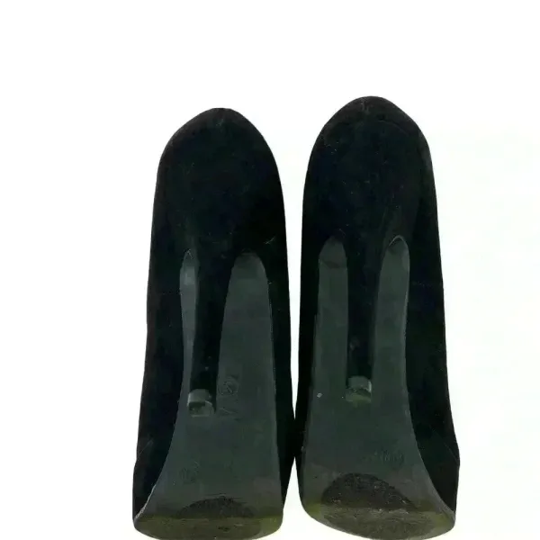 C&M‎ Women's Black Suede Platform Stiletto Heels Size 8.5 Formal - Image 5