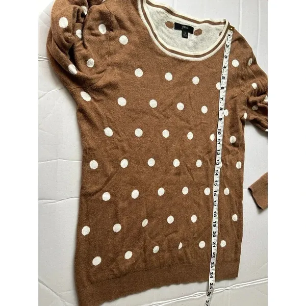 J. Crew Sweater Crew Neck Pullover Polka Dots S - Image 6