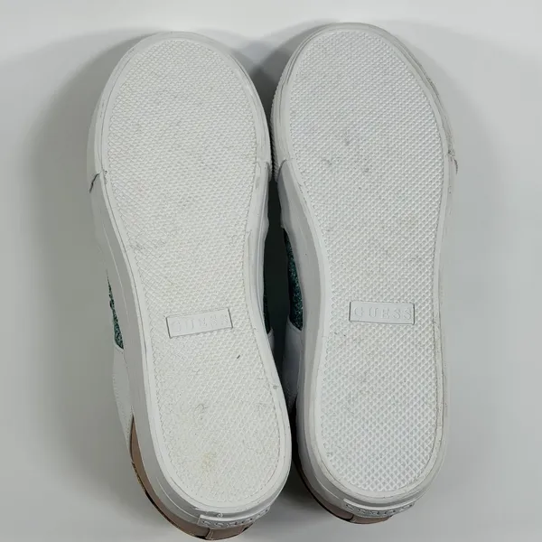 GUESS Size-11M Loven 3 Low Profile Sneaker White Ocean Leopard - Image 4